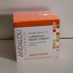 Andalou Naturals Brightening Purple Carrot + C Luminous Night Cream